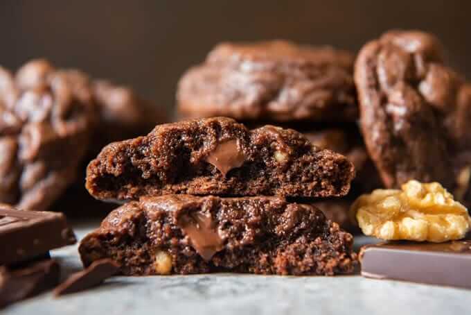 Best Fudgy Chewy Chocolate Brownie Cookies