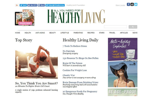 Healthy Living – Get paid to write articles on health-related topics, lifestyle, parenting, recipes.