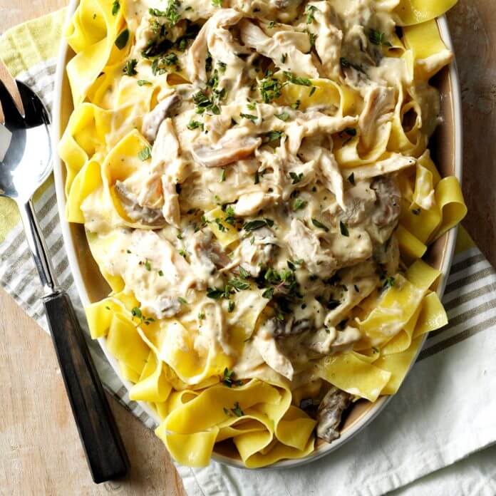 The secret to this flavorful chicken dish is in the Italian salad dressing mix.