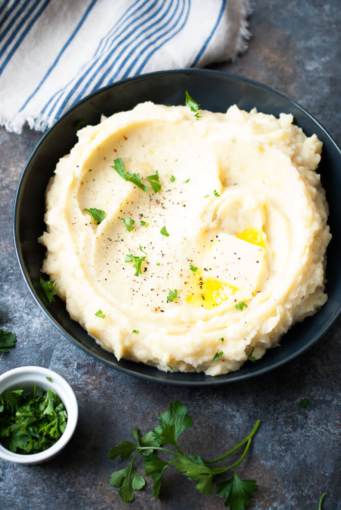 Mashed potatoes in the slow are just pure genius.