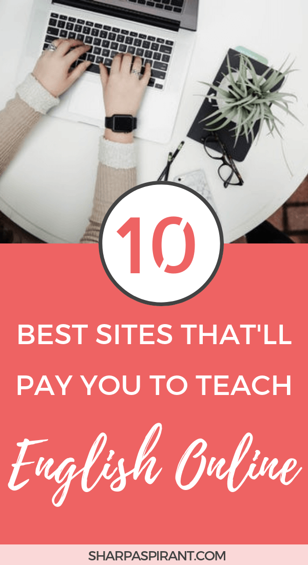 Want to get paid to teach English online? I'm so glad I found these sites so I could have the opportunity to earn money from home! Definitely pinning for later! www.sharpaspirant.com #workfromhome #makemoneyonline #makemoneyfromhome