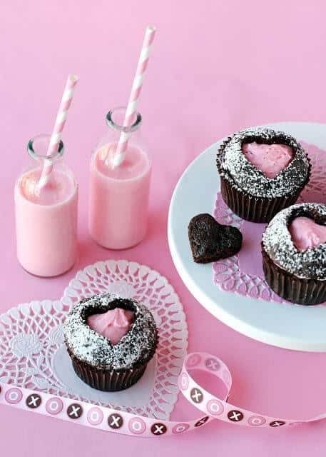 These 40 Super Cute and Easy Valentine's Day dessert ideas are the perfect edible gift. #valentinescupcakes #valentinesdaycupcakesideas #redvelvet #cookies #cookiedecorating #cookiedough #valentinesday #valentine #dessert #dessertrecipes #desserts #yummy #delicious