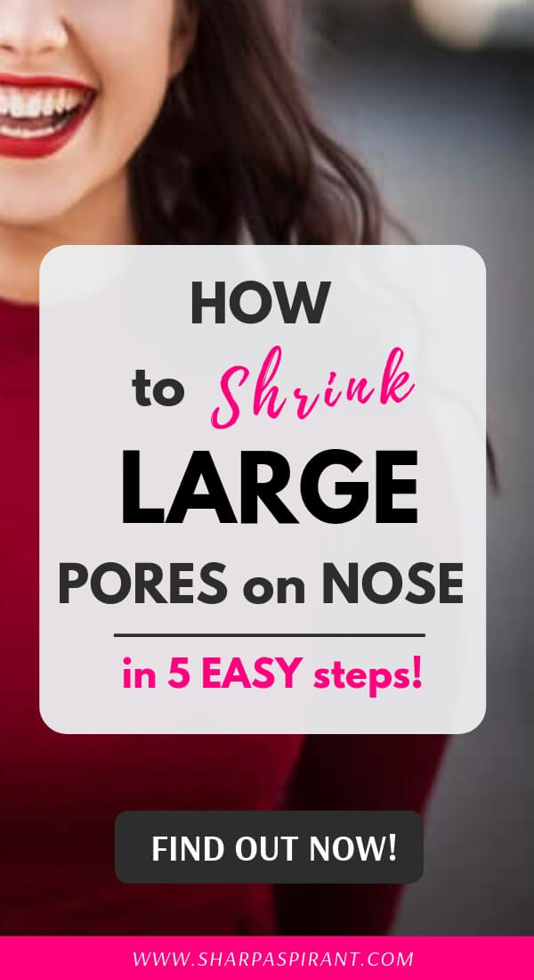 Are you looking for ways on how to shrink large pores on your nose? Check out these super effective steps! These will help you rid those large pores on nose! How To Get Rid Of Pores On Nose Overnight, Open Pores On Face Causes, Reduce Pores On Face Products, Minimize large pores fast! via www.sharpaspirant.com