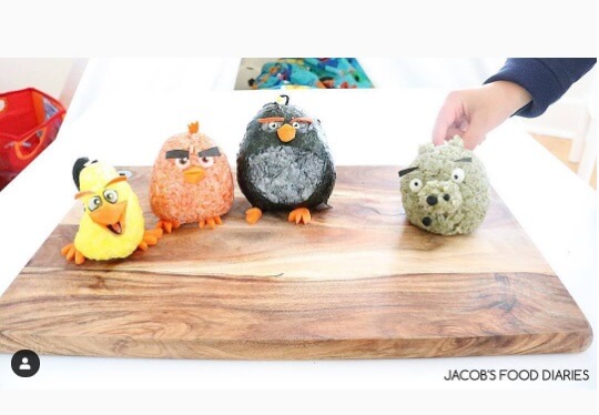 ANGRY birds for the HUNGRY, anyone? #foodart