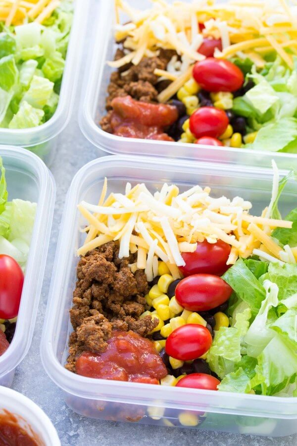 Taco Salad Lunch Bowls