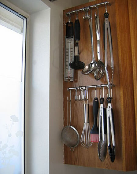 Don't forget the sides of your cabinet. #Kitchen #KitchenOrganization #KitchenDecor #KitchenStorage