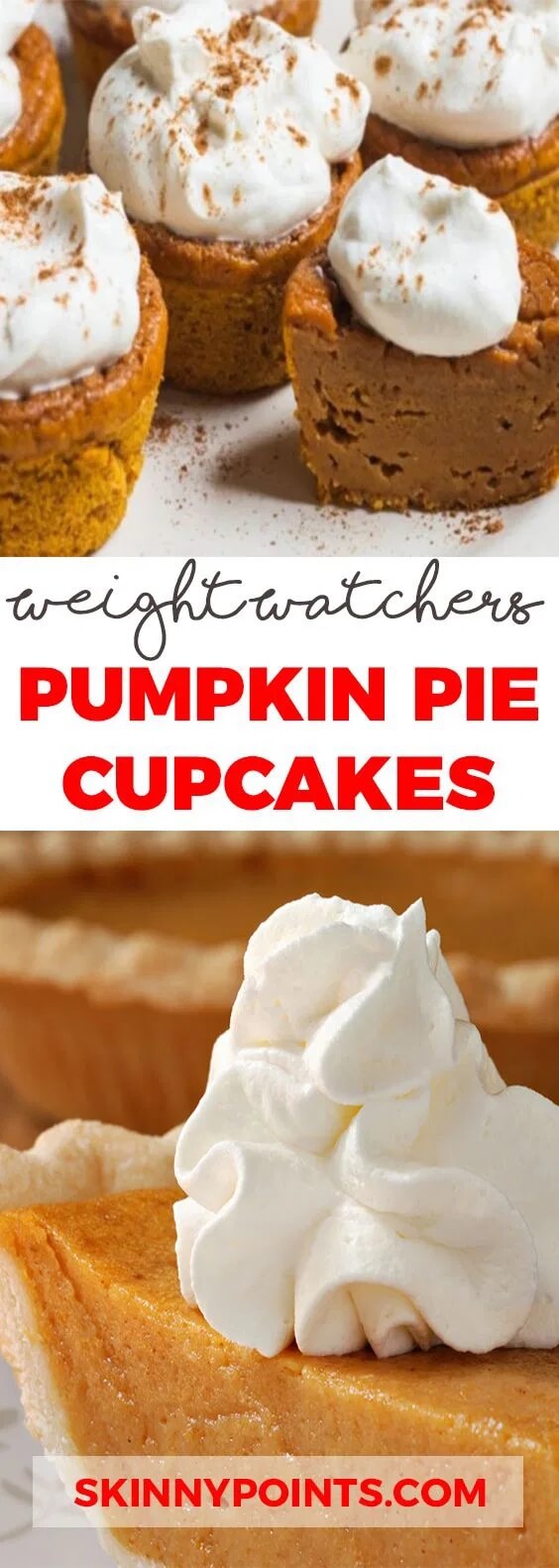 WW Pumpkin Pie Cupcakes
