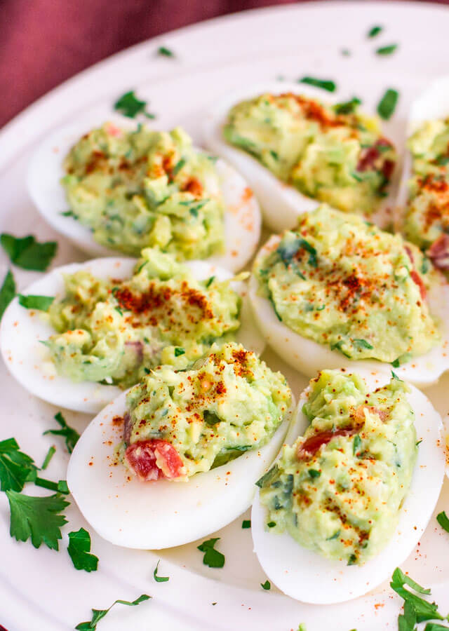 Guacamole Deviled Eggs – a classic recipe with a twist.