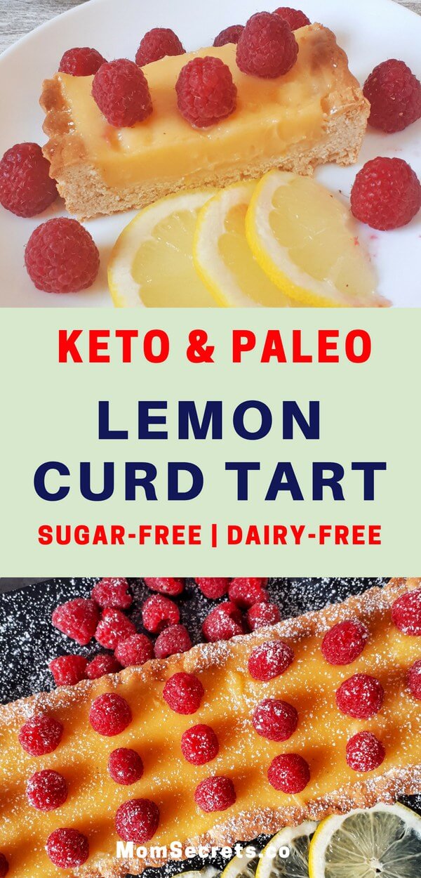 Low Carb & Sugar-Free Lemon Curd Tart