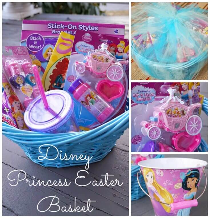 Is there anything more girly than a princess-themed basket If your girl is all about the Disney princesses, she'll love this one!