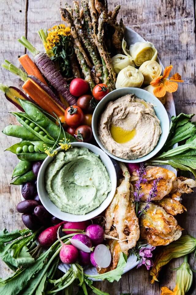 New Crudité Platter that's LOADED with a great mix of fresh and fried veggies