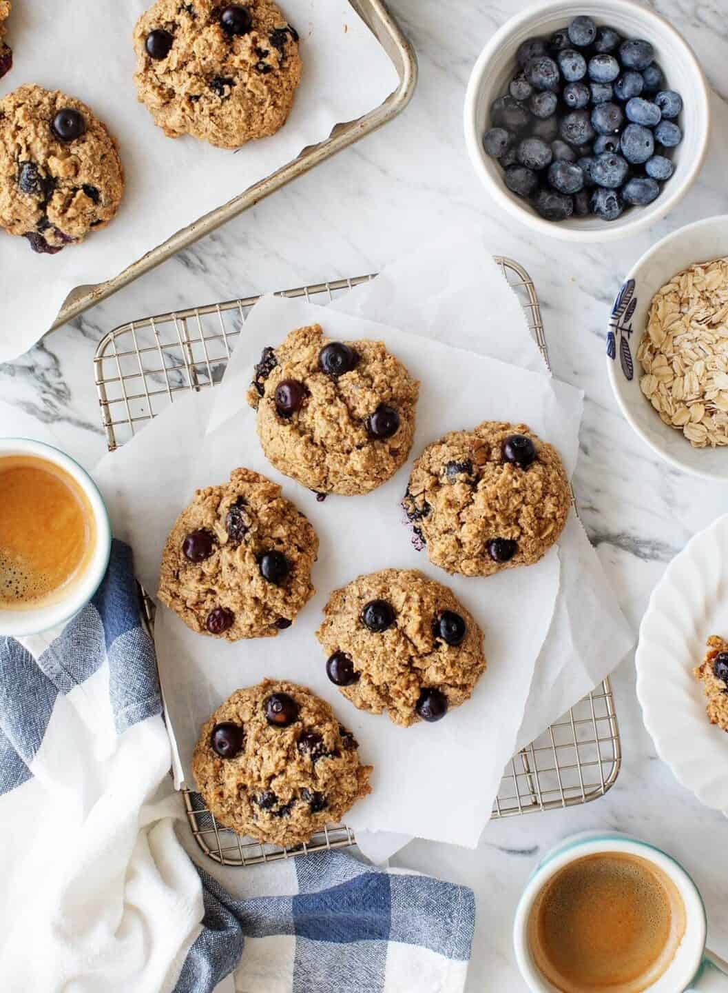 These oatmeal breakfast cookies are sweet, nutty, and filled with wholesome ingredients like oats, nuts, and fruit.