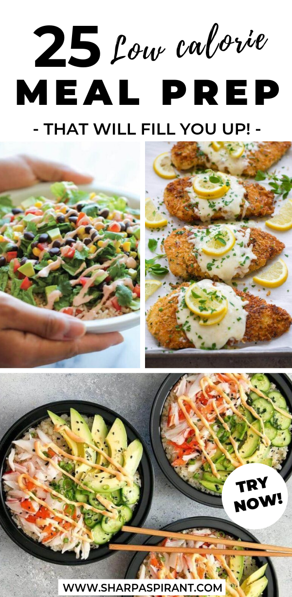 25 Low Calorie Meal Prep Ideas That Will Fill You Up! - Sharp Aspirant