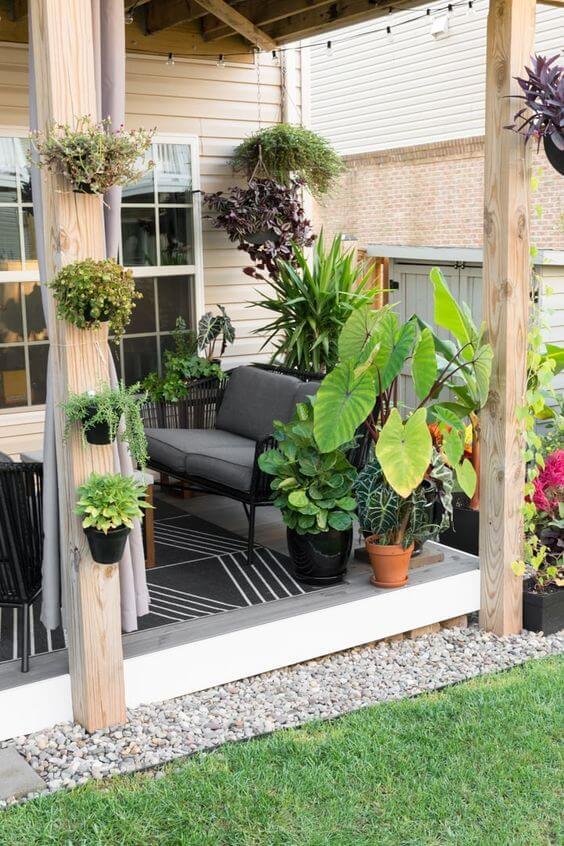 Let the fresh air flow whether you have a tiny, narrow patio or a large garden with our stylish outdoor patio design ideas. Check them out! small backyard patio design ideas | patio design ideas on a budget | #outdoorspaces | #modernpatiodesign | #patiodesignlayout #pergolas #SharpAspirant
