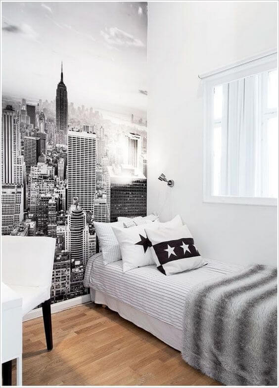 Make your sleeping space as comfy and peaceful as it can be with these amazing bedroom ideas for small spaces! Find bedroom design ideas for teens girls or teens boys, women, men or couples, and more! minimalist bedroom designs | Scandinavian | Contemporary | Modern