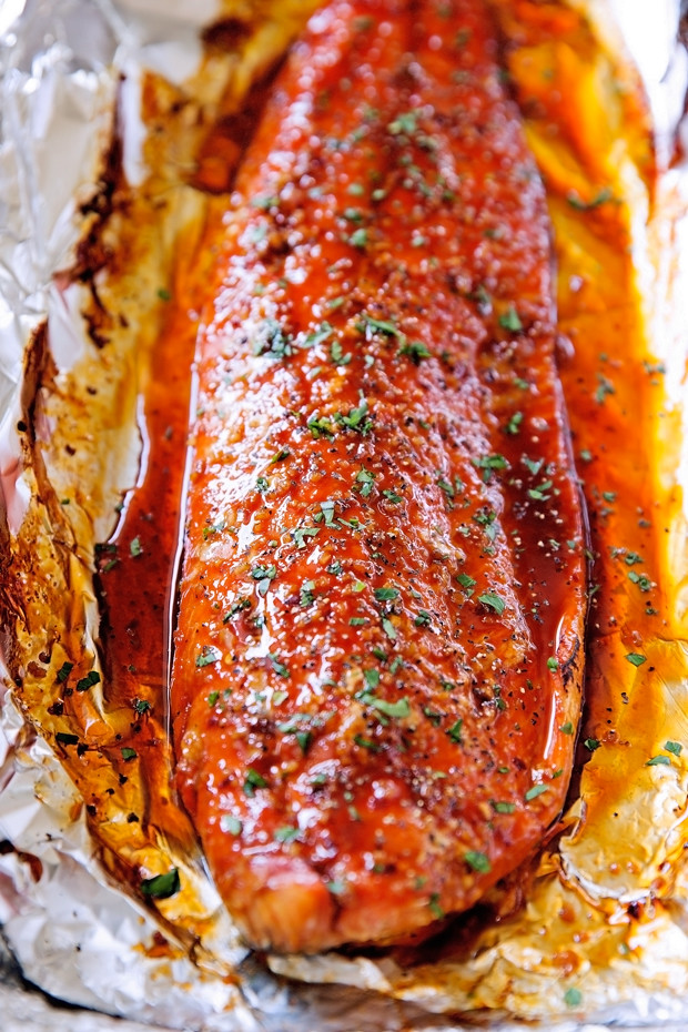 Firecracker Baked Salmon in Foil