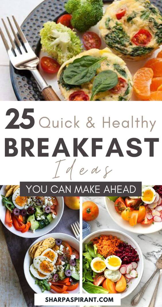25 Healthy Breakfast Meal Prep Ideas - Sharp Aspirant