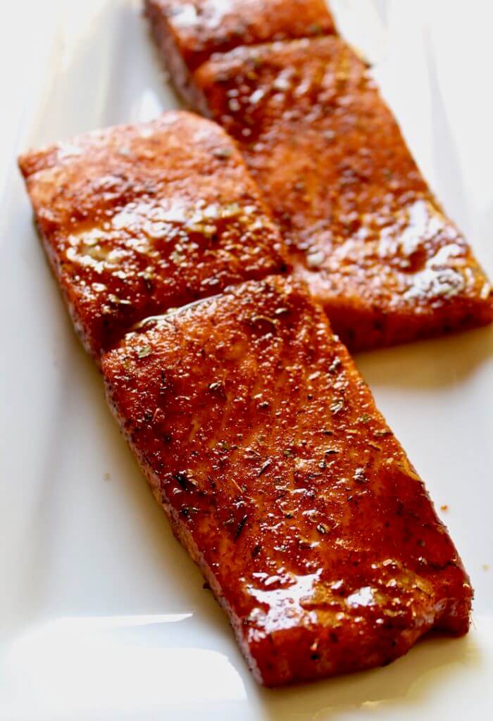 Cajun Brown Sugar Salmon via The Hungry Blue Bird, Healthy, easy, and incredibly delicious salmon recipes you'll want to eat over and over again for breakfast,  lunch, or dinner! Find baked salmon, grilled salmon, smoked, pan-seared, and more!