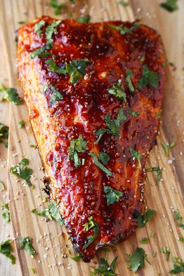 Honey Sriracha Oven Baked Salmon
