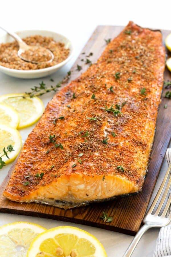 Grilled Cedar Plank Salmon via Jessica Gavin. Healthy, easy, and incredibly delicious salmon recipes you'll want to eat over and over again for breakfast,  lunch, or dinner! Find baked salmon, grilled salmon, smoked, pan-seared, and more!