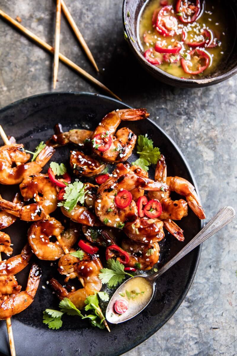 Honey Garlic Korean BBQ Grilled Shrimp via Half Baked Harvest. Level up your summer fun with some of the best BBQ and grilling recipes of all time! If you're looking for some easy + healthy BBQ recipes, grilled chicken or meat for a crowd, we've got you covered. Check out our over 30 summer BBQ recipes for you to try!
