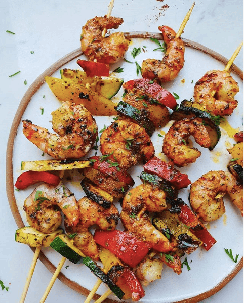 Cajun Prawns via Madeleine Shaw. Level up your summer fun with some of the best BBQ and grilling recipes of all time! If you're looking for some easy + healthy BBQ recipes, grilled chicken or meat for a crowd, we've got you covered. Check out our over 30 summer BBQ recipes for you to try!