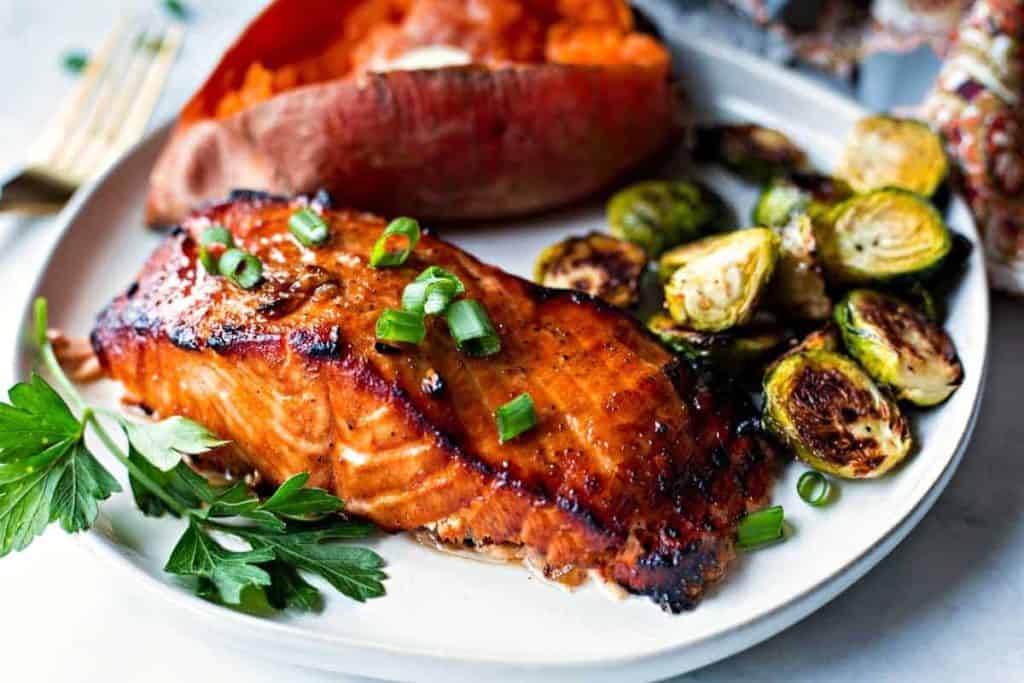 salmon with a slightly sweet and smoky flavor