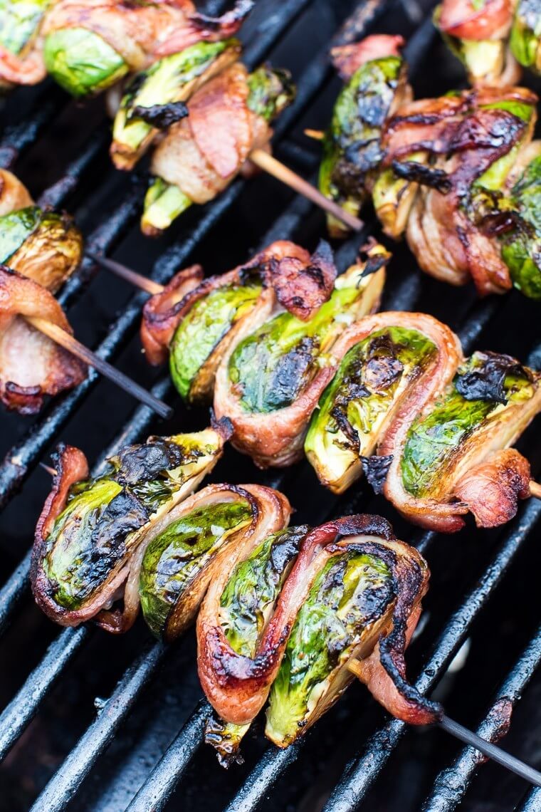 Bacon-Wrapped Grilled Brussels Sprouts