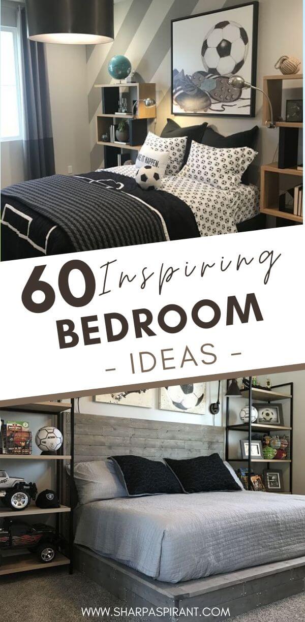 Make your sleeping space as comfy and peaceful as it can be with these amazing bedroom ideas for small spaces! Find bedroom design ideas for teens girls or teens boys, women, men or couples, and more! minimalist bedroom designs | Scandinavian | Contemporary | Modern | bedroom decor | bedroom design | bedroom inspirations