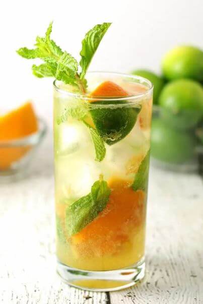 Orange Mojitos get the full recipe on The Thirsty Feast. These easy cocktail recipes are a refreshing treat to beat the heat this summer! Find mojito recipes, lemonade cocktails, Hawaiian mimosas, tequilas, and more!