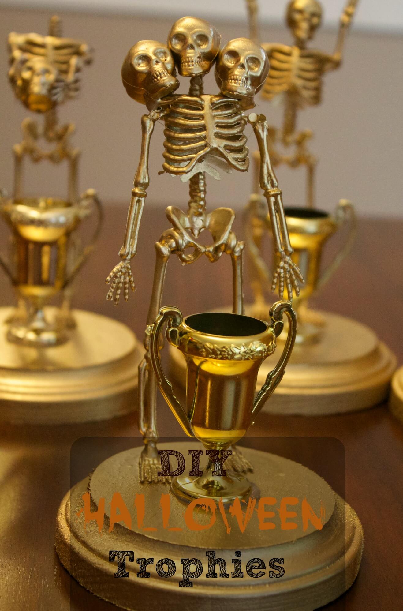 Skeleton trophies, Halloween Trophies