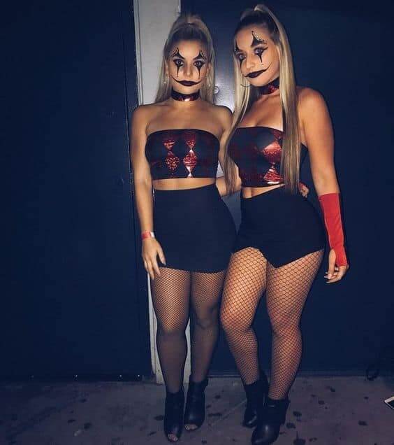 60+ Best Halloween Costume Ideas for Women 2023. The Devil & Angel. Looking for the perfect costume to slay your dress-up game? Don't be a basic witch! We listed here 60+ of the most creative Halloween costume ideas for women to buy or make. Halloween costumes teenage girl| Halloween costumes college | Halloween costumes group.