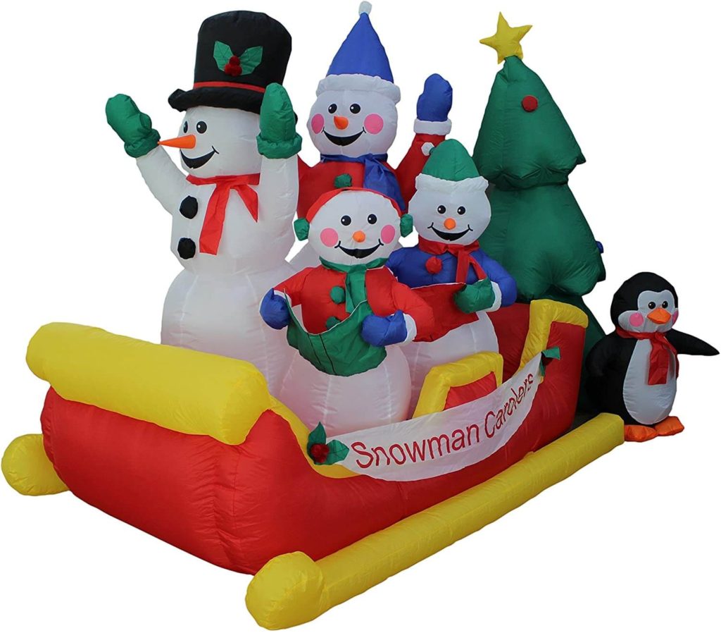 Snowman Family Penguin Christmas Tree