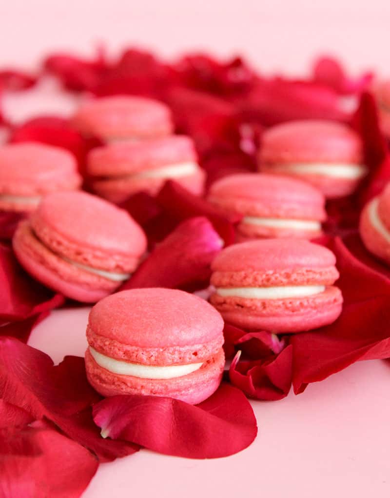 These Valentine's day treat ideas will definitely make your S.O. swoon! Find pink, red, and white heart-shaped sugar cookies, chocolate truffles, French macarons, and more Valentine's day desserts here! 