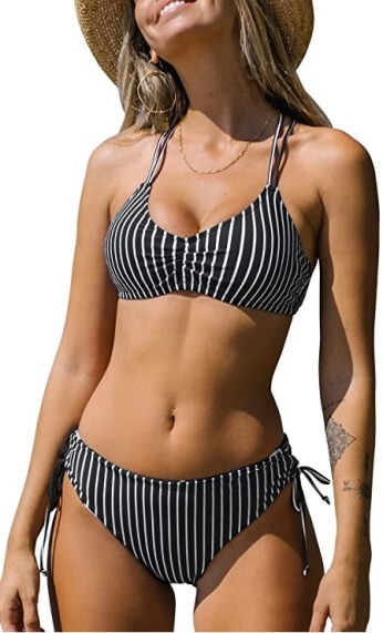 These attractive swimsuits for women will make you look and feel great this Spring and Summer 2023! Find a bandeau-style bikini or 2piece with cute ruffles that suit smaller chests, a stylish tankini that's perfect for a bigger bust, an eye-catching one-piece with tummy control that hides a big belly, or an affordable Amazon bestseller on this post.