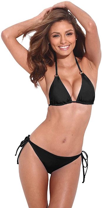 These attractive swimsuits for women will make you look and feel great this Spring and Summer 2021!Find a bandeau-style bikini or 2piece with cute ruffles that suit smaller chests, a stylish tankini that's perfect for a bigger bust, an eye-catching one-piece with tummy control that hides a big belly, or an affordable Amazon bestseller on this post.