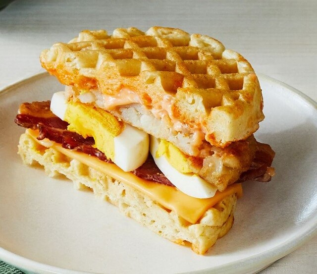 A Breakfast Waffle Sandwich will take your breakfast sandwich to the next level of deliciousness.