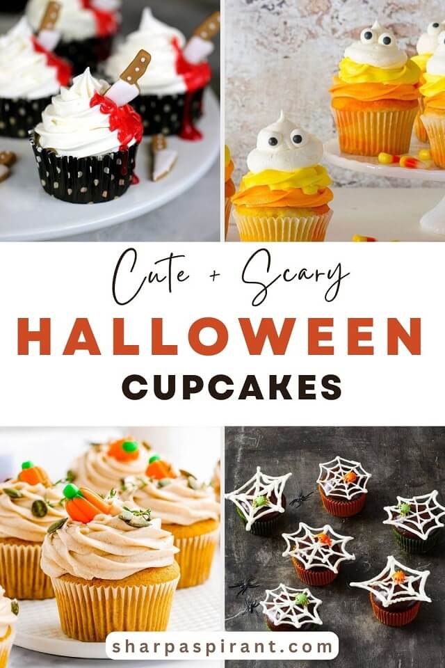Get creative with these easy cute Halloween cupcake ideas your kids will devour! Add these yummy cupcake recipes to your Halloween party foods and start baking! halloween cupcakes ideas | halloween cupcakes decorations | halloween cupcakes for kids | halloween cupcakes easy | halloween cupcakes | halloween cupcakes decoration scary | Image via Pizzazzerie