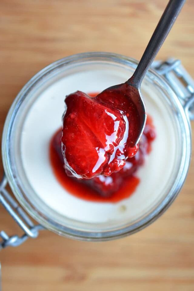 Strawberry Panna Cotta