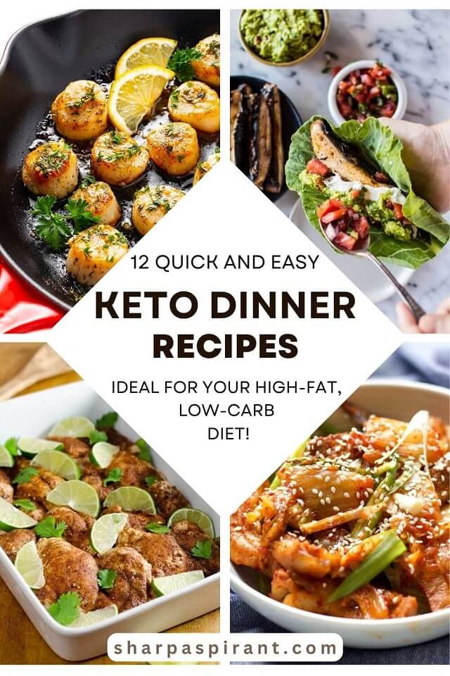Looking for quick and easy keto dinner recipes tonight? Here are our top 12 favorites that are ideal for your high-fat, low-carb diet!