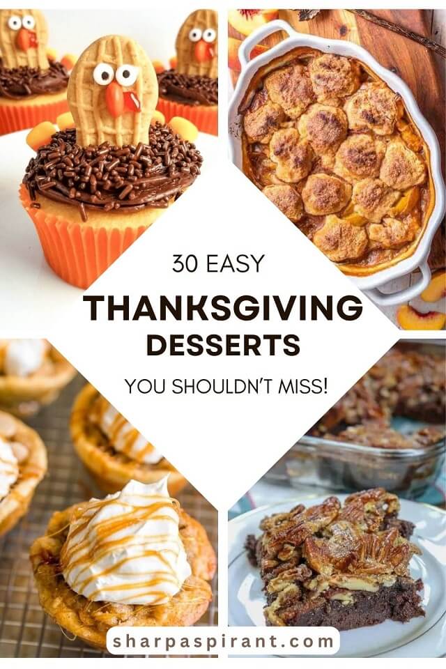 Nothing is more satisfying than these easy Thanksgiving desserts to cap off your festive turkey dinner! From delicious pecan pie to a cobbler to caramel apple cheesecake, and more, these easy Thanksgiving desserts are definitely a must-try!