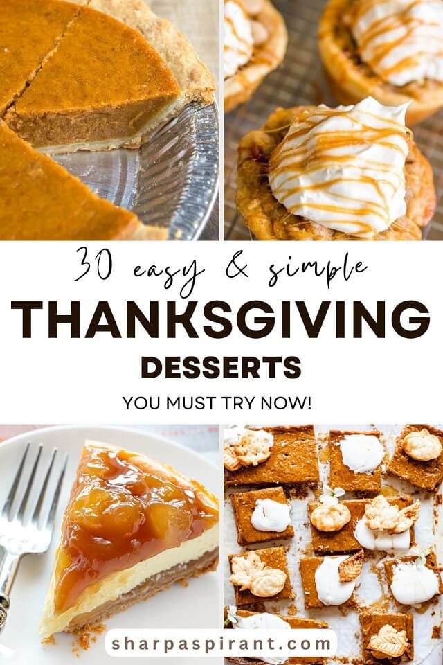Nothing is more satisfying than these easy Thanksgiving desserts to cap off your festive turkey dinner! From delicious pecan pie to a cobbler to caramel apple cheesecake, and more, these easy Thanksgiving desserts are definitely a must-try!