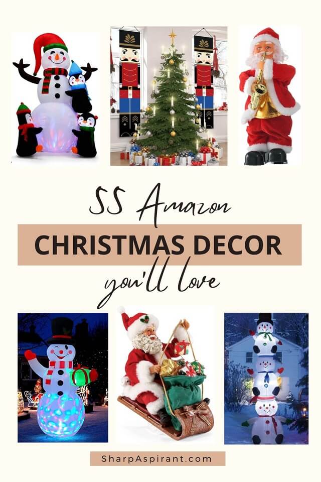 We have a massive list of Christmas decorations that you can find on Amazon. Everything here is so budget-friendly and of top quality! Get the best Holiday finds - from Christmas banners to beautiful garlands, stunning Christmas lights, wreaths, and more! Christmas decor ideas for living room and outdoor | Christmas decorating ideas