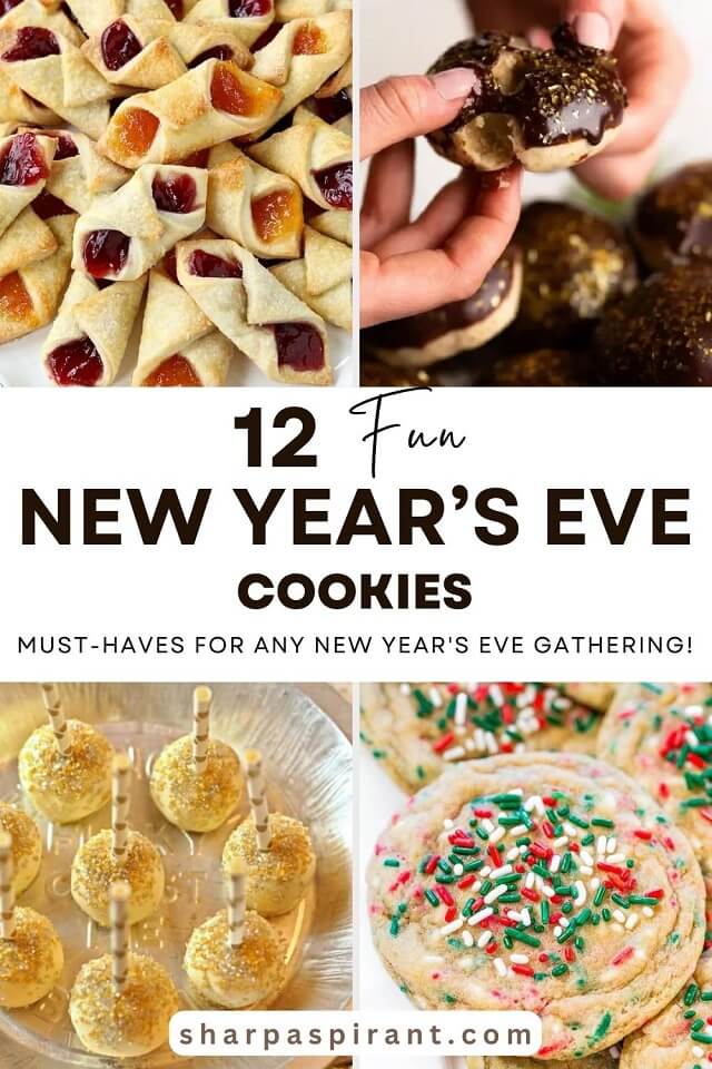 These New Year's Eve cookies are a must-have for any New Year's Eve gathering. You'll want to check out these 12 amazing NYE sweets if you're planning your own New Year's Eve party.