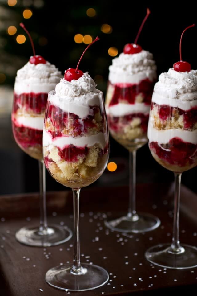 Parfaits with Raspberries and Grand Marnier