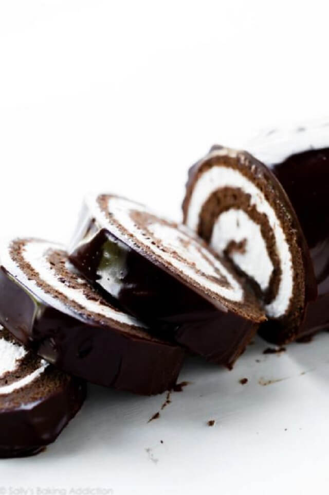 Chocolate Cake Roll (Swiss Roll)