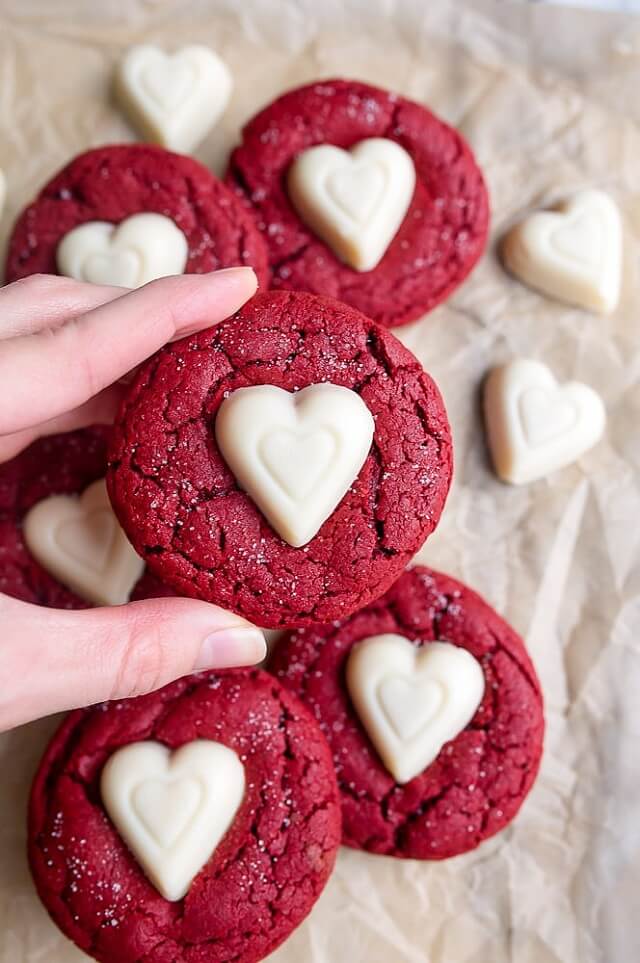 Red Velvet Sugar Cookies