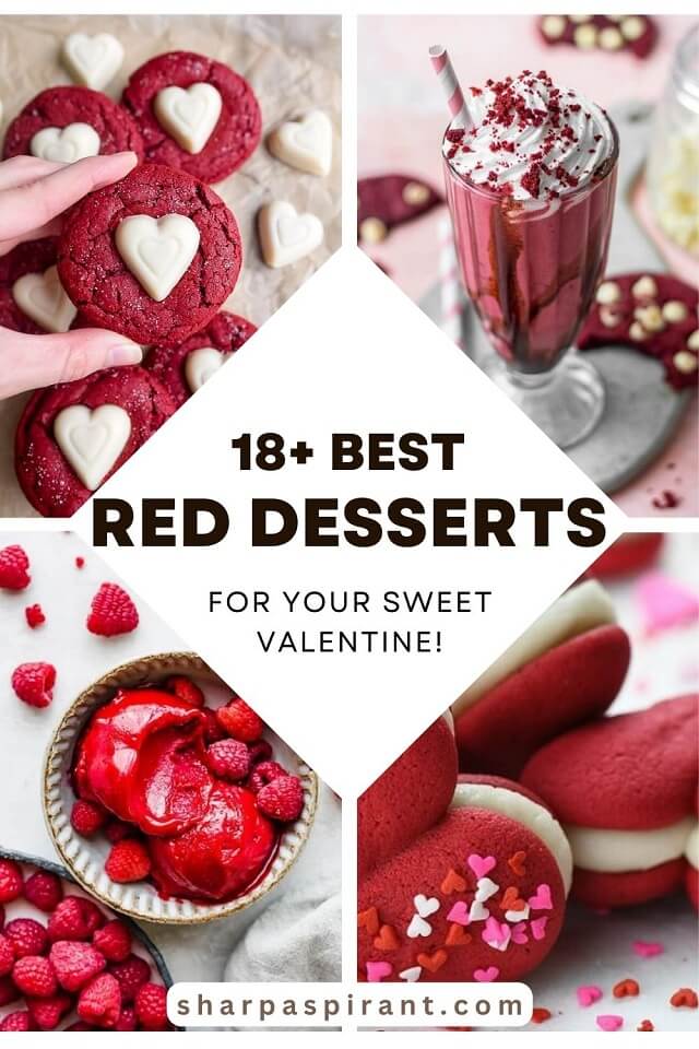 These sweet and festive red desserts recipes scream LOVE which Valentine's Day is all about! Read on to see these amazing red desserts now!