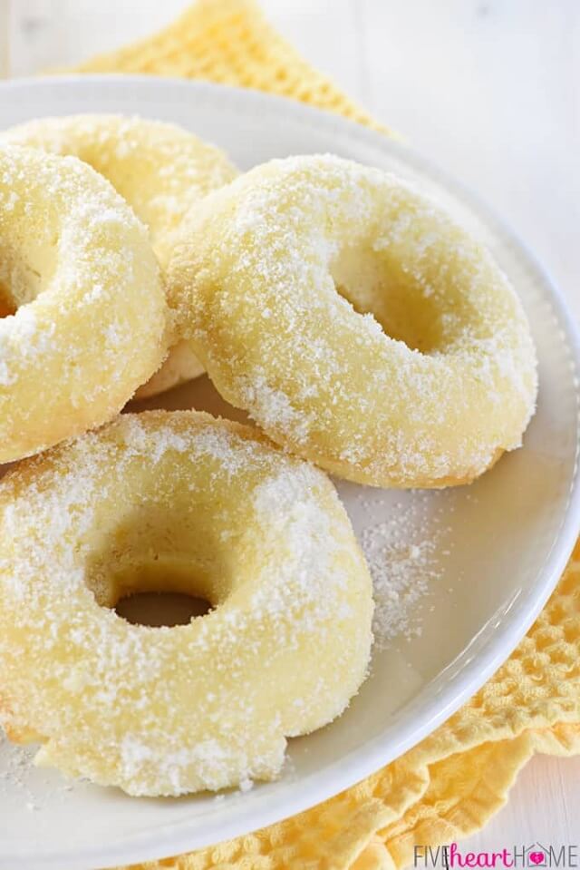 Lemon Sugar Baked Donuts 