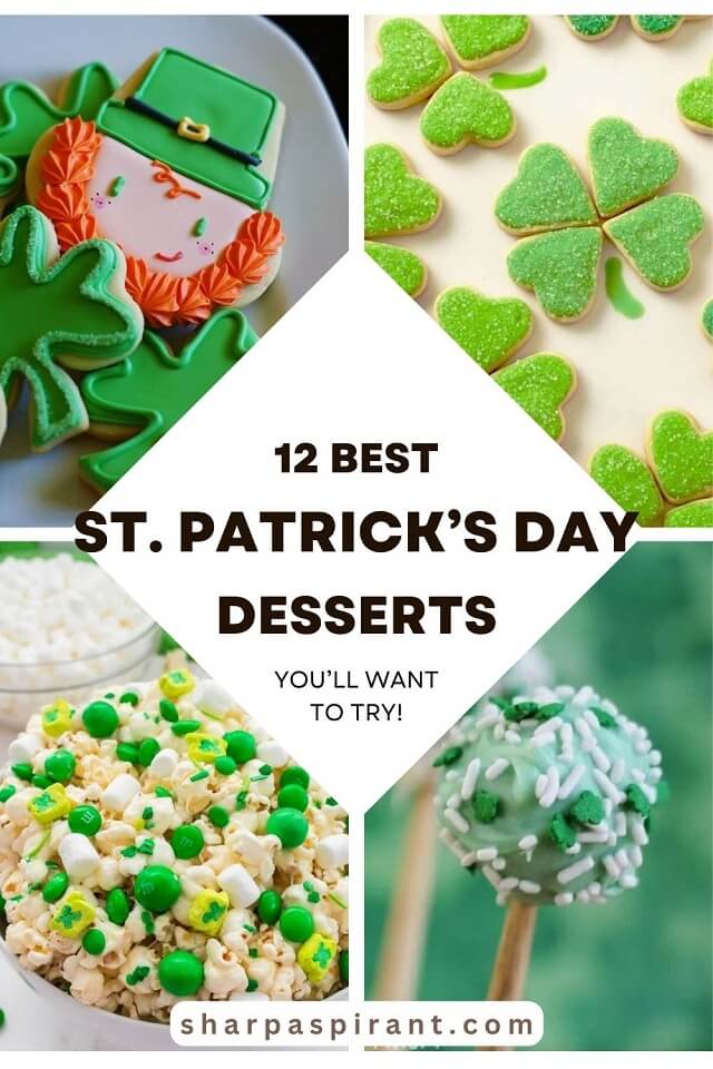 These easy St Patrick's Day desserts recipes are ideal to celebrate the holiday. Try one of these green desserts to feel the luck of the Irish!